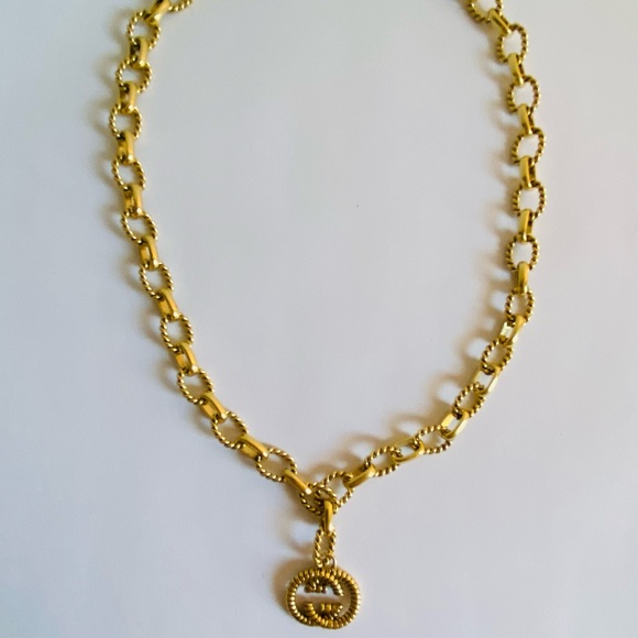 Auth Gucci Necklace GG Logo 18” SOLD - Picture 3 of 6
